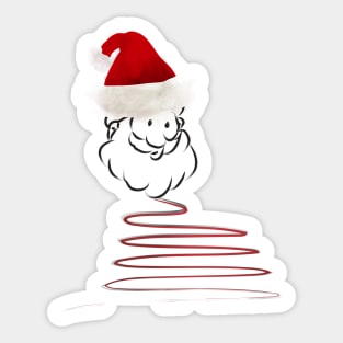 Merry christmas santa claus Sticker